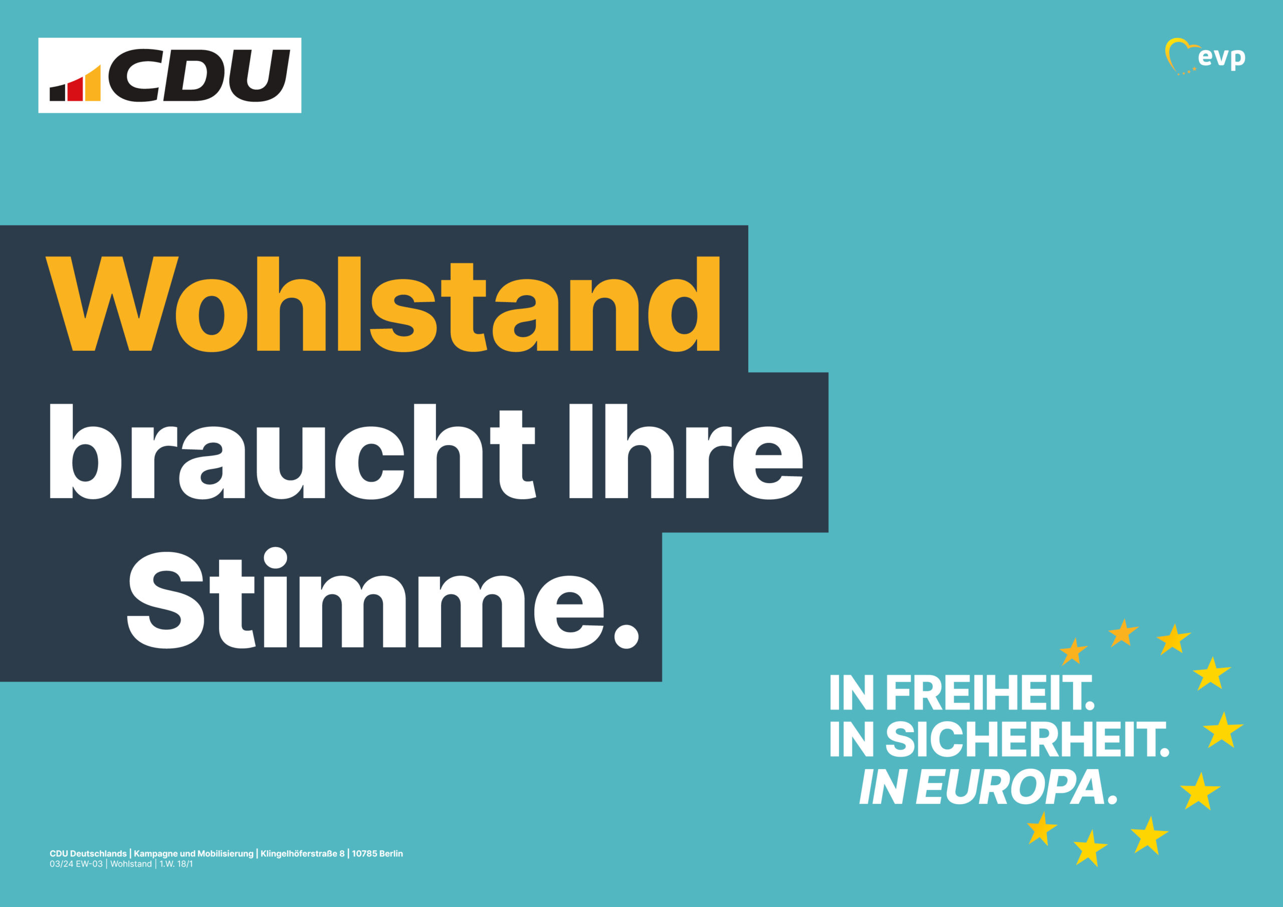 Wahlplakatkritik: CDU – Christlich Demokratische Union